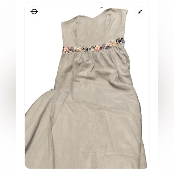 LC by Lauren Conrad formal party dress. Size 6. NWT Sleeveless Maxi flowy 🩶🌸🩶 - Picture 16 of 16